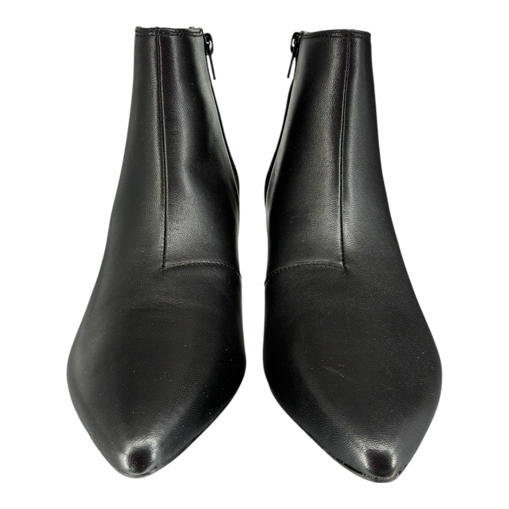 Clarks Collection Kepley Erin Black Leather Ankle Booties Pointed Toe NIB 7.5 - Picture 2 of 7